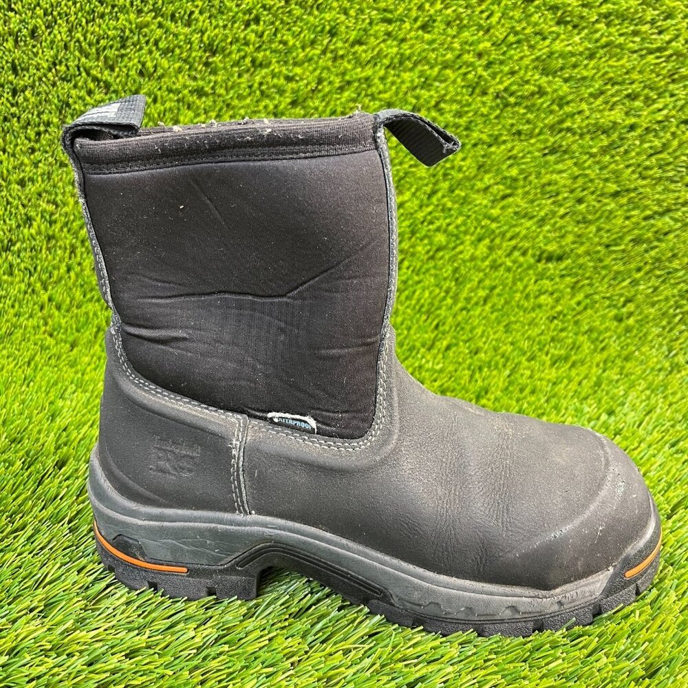 Timberland PRO Stockdale Mens Size 5.5M Black Outdoor Alloy Toe Work Boots Shoes